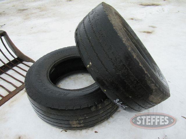 (2) 385-65R22.5 tires_1.JPG
